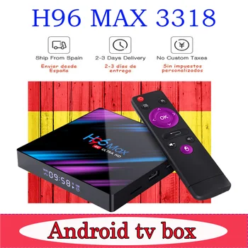 

Google Play Tv box H96 MAX rk3318 android 9.0 4G 64GB Android tv box 2.4/5G WiFi Bluetooth4.0 YouTube Netflix 4K 3D smart tv box