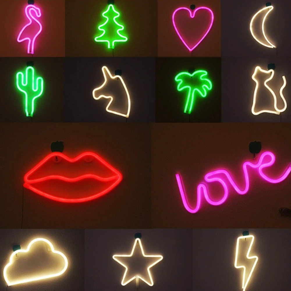 Lips neon light 3