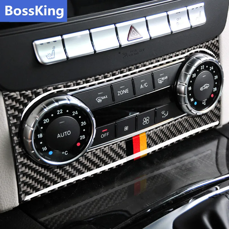 

Carbon Fiber Car Accessories Air Conditioning Outlet Control Stickers Car Interior for Benz Mercedes W204 2011-2013 Car Styling