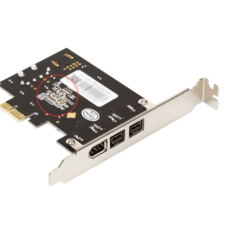 PCI E к адаптеру IEEE 1394 3 порта 1394A x 1+ 1394B x 2 PCI Express карта расширения Plug and Play для настольного ПК