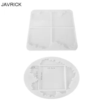 

Crystal Epoxy Resin Mold Irregular Coaster Casting Silicone Mould DIY Craft Tool