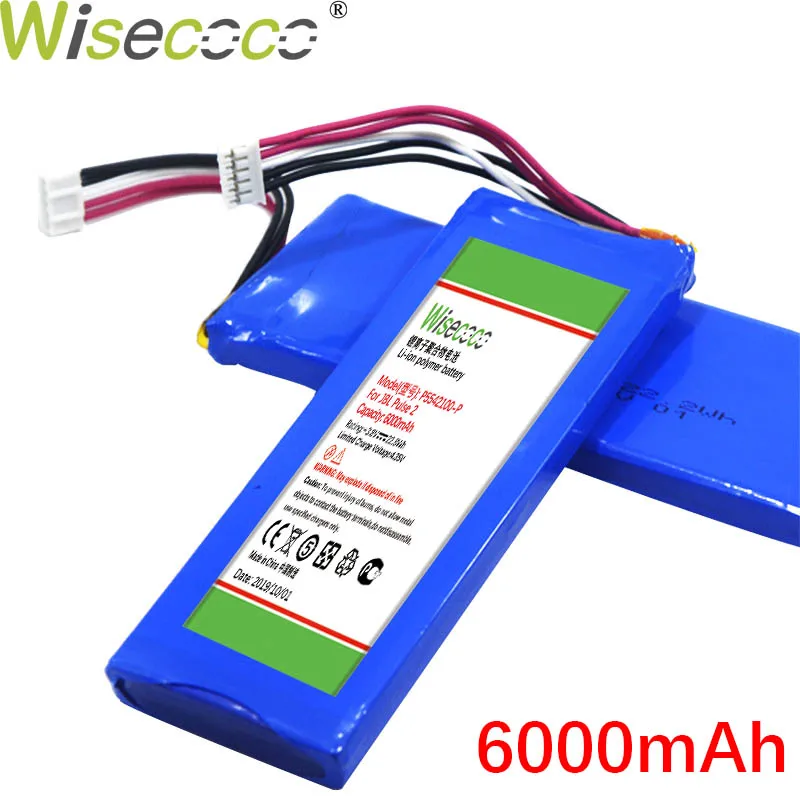 Wisecoco P5542100-P 6000 мАч аккумулятор для J BL 2017DJ1714, APJBLPUESE3, импульсный 3 высококачественный аккумулятор