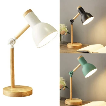 

Nordic Table Lamp Bedroom Bedside Lamp Children Office Reading Study Lamp Adjustable Desk Lamp EU Plug