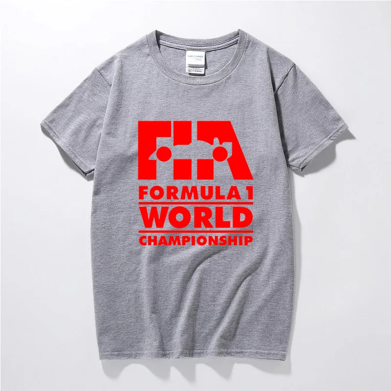 Футболка Formula One F1 в стиле ретро, Премиум хлопковая Повседневная футболка с короткими рукавами, Camisetas Hombre, одежда - Цвет: gray 3
