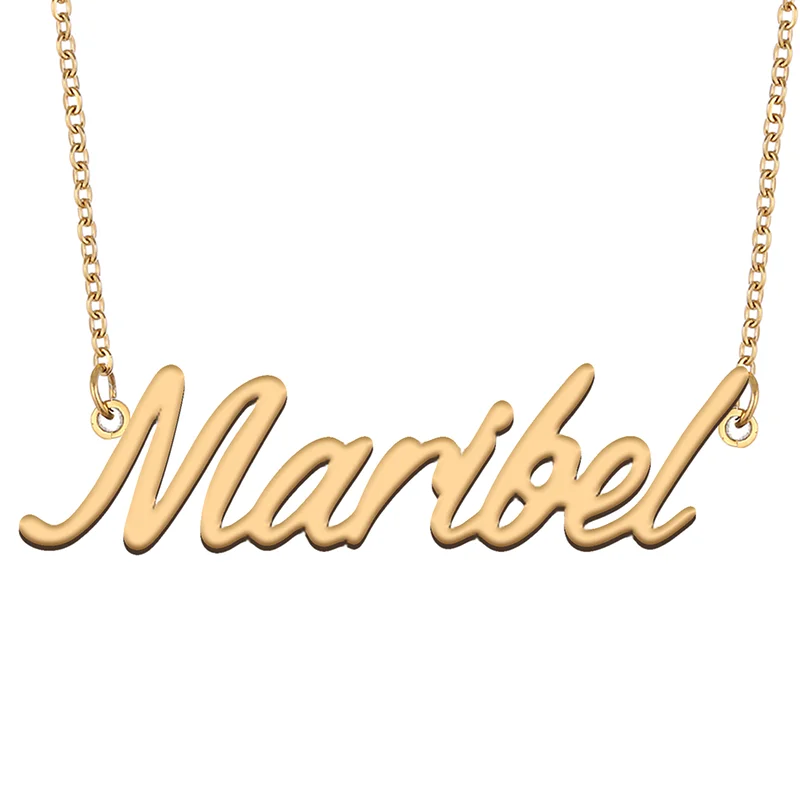 Necklace with Name Maribel for His Her Family Member Best Friend Birthday Gifts on Christmas Mother Day Valentine's Day