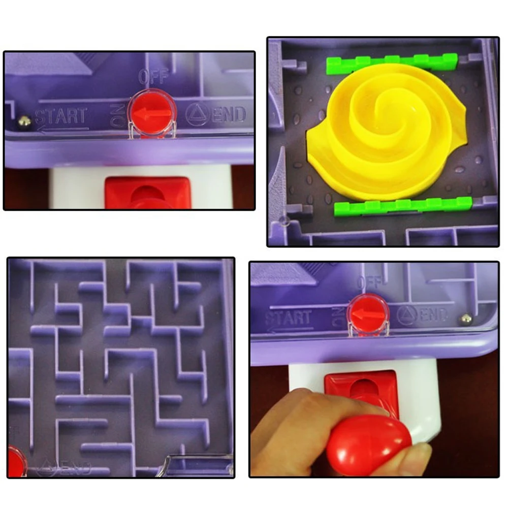Забавная настольная игра 4 в 1 Mazes с наклонным джойстиком веселая головоломка