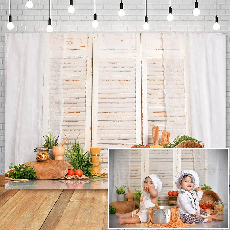 

Mocsicka Cake Smash Photography Backdrops Children Birthday Portrait Photocall Background Photo Studio Vegetable curtain Decor