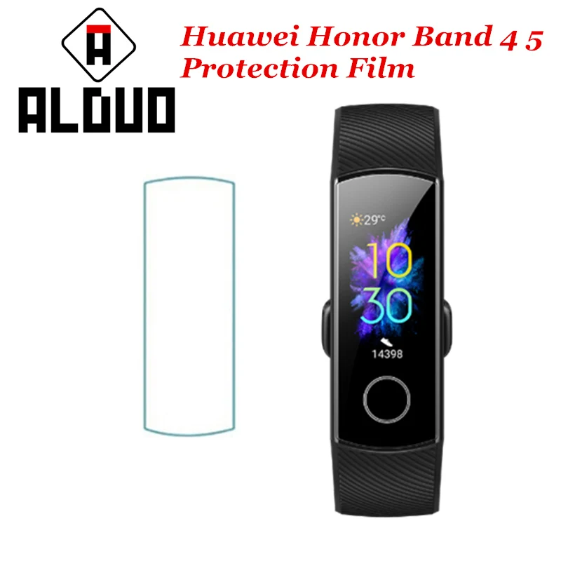 ALANGDU экранные пленки для huawei Honor Band 5 мягкий экранный протектор для Honor Band5 4 HD Прозрачная защитная наклейка для экрана Honor Band 4