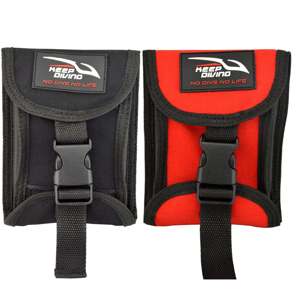 Wear Resistant Self Unloading Nylon Storage Bag Diving Weight Pocket 3KG With Buckle Two Sides Open Water Sports Practical