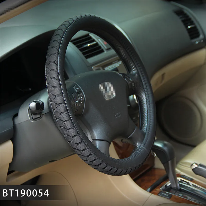 Летние сетчатые тканевые чехлы на руль автомобиля, кожаные крутые автомобильные аксессуары для женщин и мужчин Honda Lenkradbezug
