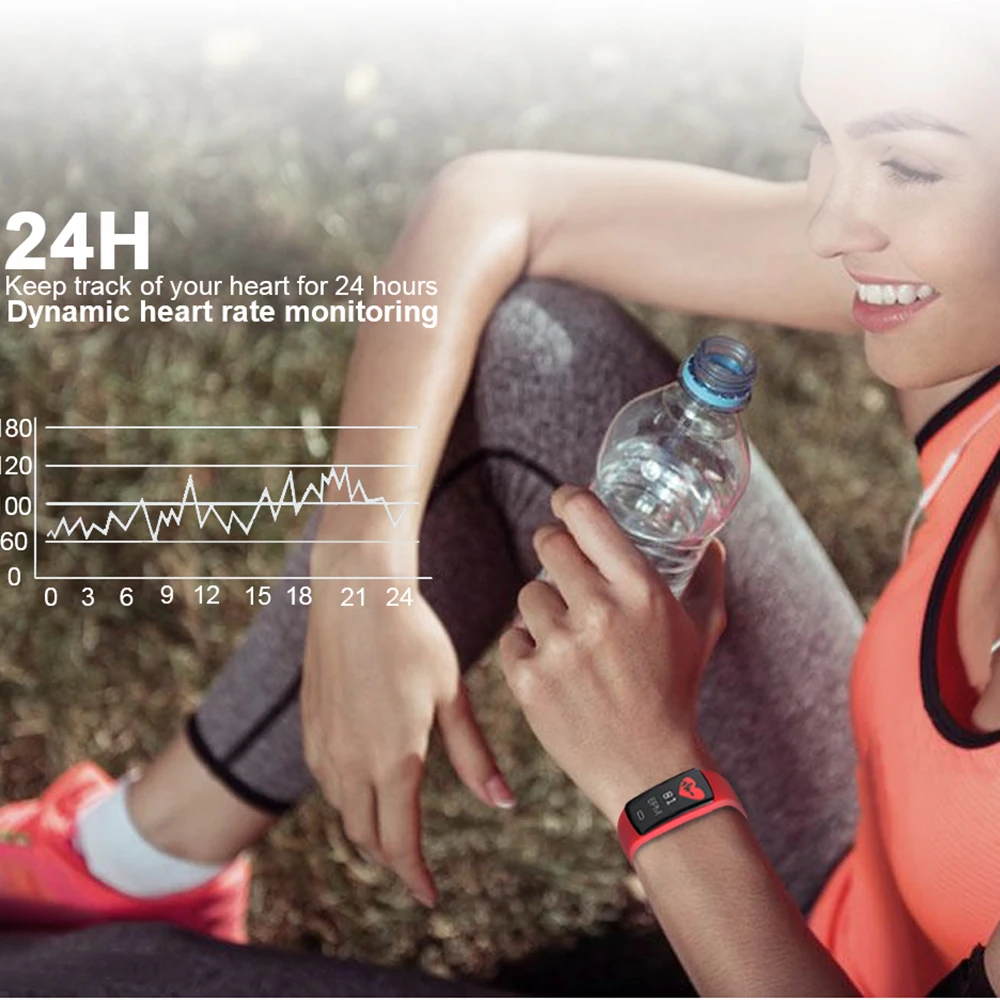Умный Браслет фитнес Шагомер калорий кровяное давление монитор сердечного ритма