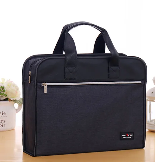 

Business Oxford Canvas File Holder Large-Volume Multilayer Zipper Brief Case Hand Men And Women Office File Bag