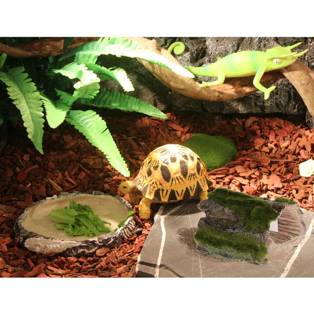 Tree Trunk Hiding Cave Reptile Lizard Hiding Turtle Basking Platform Decor