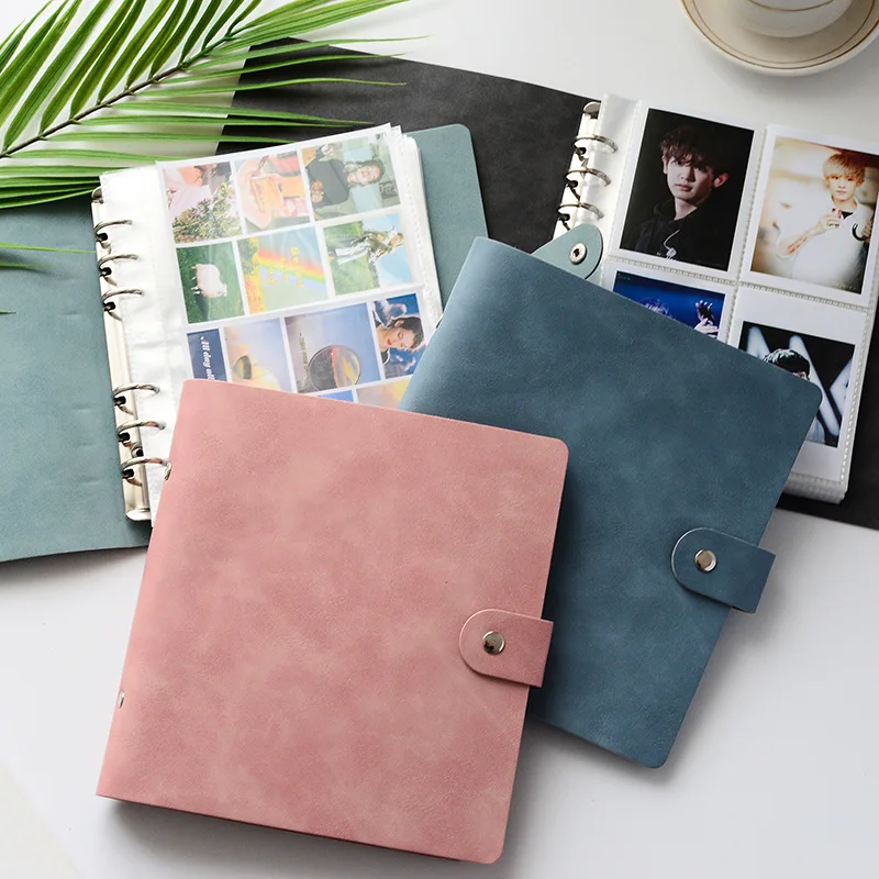 Портативный фотоальбом из искусственной кожи 200 карманов ПВХ для Mini Instax &amp Name Card 7s