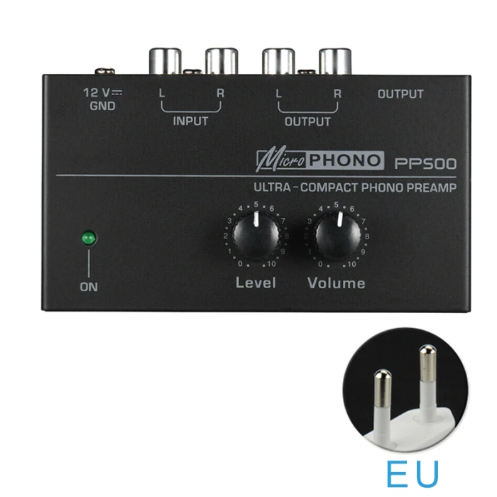 Аудио Phono предусилитель ультра компактный проигрыватель электронный предусилитель Регулятор уровня громкости NK-Shopping