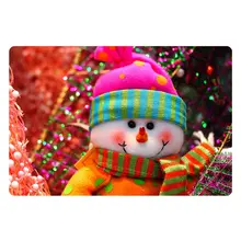 Anti-slip Kitchen Door Mat Washable Bathroom Door Mat Home Entrance Floor Carpet Christmas Pattern Home Office Supplies