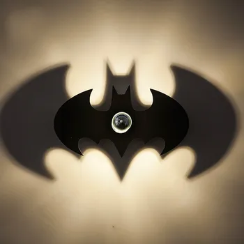 

Creative Led Batman Wall Lamp Morden Bedroom Bedside Light Living Room Staircase Animal Night Light Home Decor Shadow Wall Light