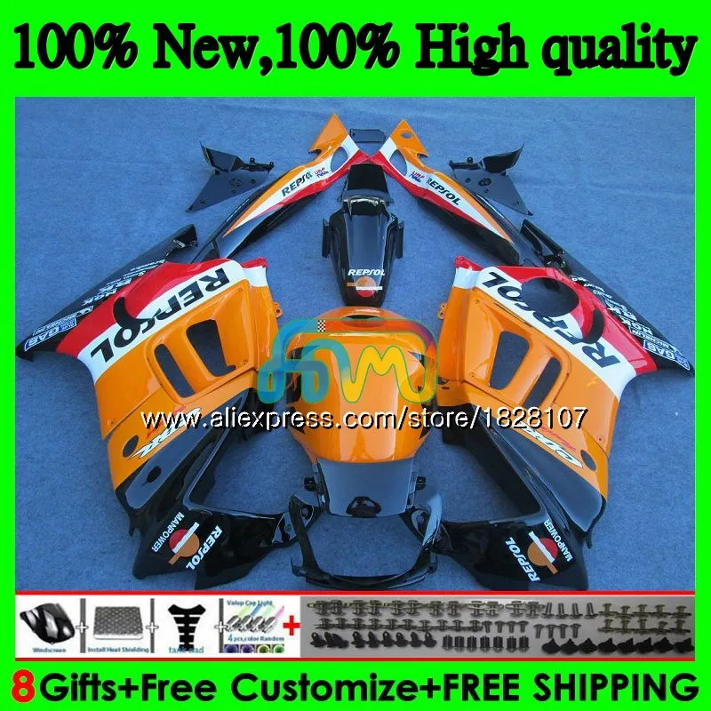 Майка для HONDA CBR600FS CBR 600F3 95 96 97 98 3BS. 117 CBR Repsol orange 600 FS CBR600 F3 CBR600F3 1995 1996 1997 1998 обтекатель