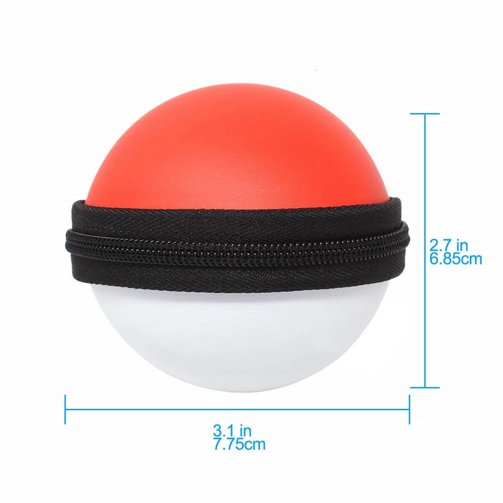 ZOMTOP 2 в 1 для Nintendo Switch Poke ball plus контроллер сумка для переноски и с украшением в виде кристаллов чехол прозрачный просвечивающийся чехол КРЫШКА ДЛЯ командной игры в покебол(Иви
