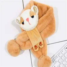 Детский шарф с героями мультфильмов для девочек, серия han для мальчиков, милый теплый воротник шарфа, плюшевый детский зимний шарф для девочек, T251