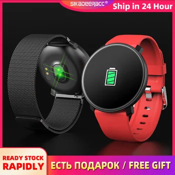 

Large Screen Smart Wristband Blood Pressure Heart Rate Monitoring Women Men Watch Sports Fitness Tracker Pedometer Bluetooth PPG