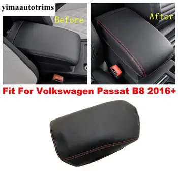 

Car Center Console Armrest Box Cover Pad Protective Case PU Leather Holster Mat Fit For Volkswagen Passat B8 2016 - 2019