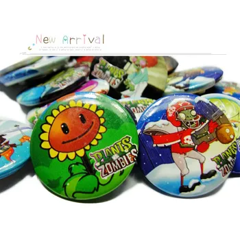 

1Pcs Plant Vs Zombies Round Badges 3.0CM Diameter Icon Buttons Clothes Bag Accessory Gifts for Kid Pins Fashion Charms Trinkets