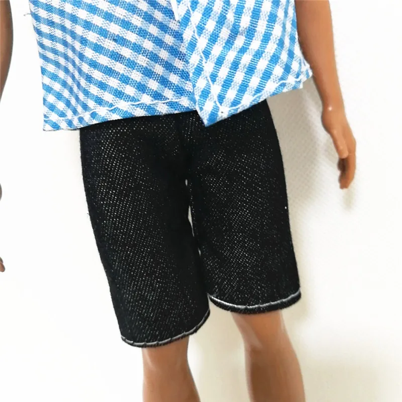 Ken The Boyfriend Blue Tee Outfits Set for Barbie BJD Doll Clothes Accessories Play House Dressing Up Costume Kids Toys