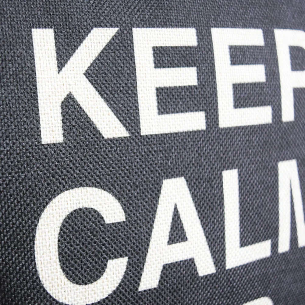 square pillowcases crown keep calm and carry on throw pillow case sofa office cushion cover home decor bedroom pillow cover