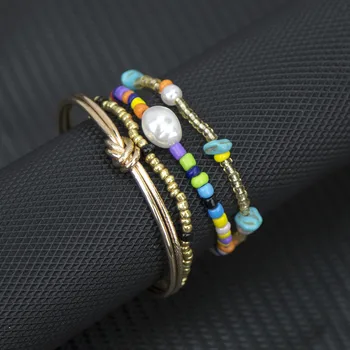 

Mix color meters bead bracelets bracelets HongSi suit European and American fashion human combination bracelet