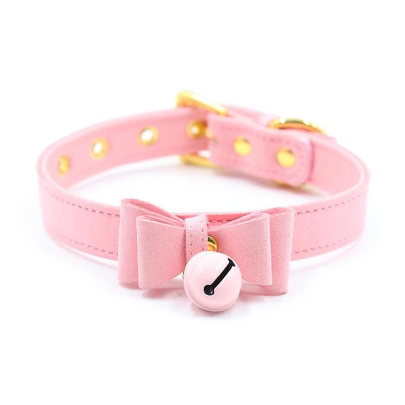 Lilicochan-Sexy-Rivet-Alternative-metal-slave-PU-Leather-Collar-Bell-Choker-BDSM-Bondage-Cute-Necklace-Sex