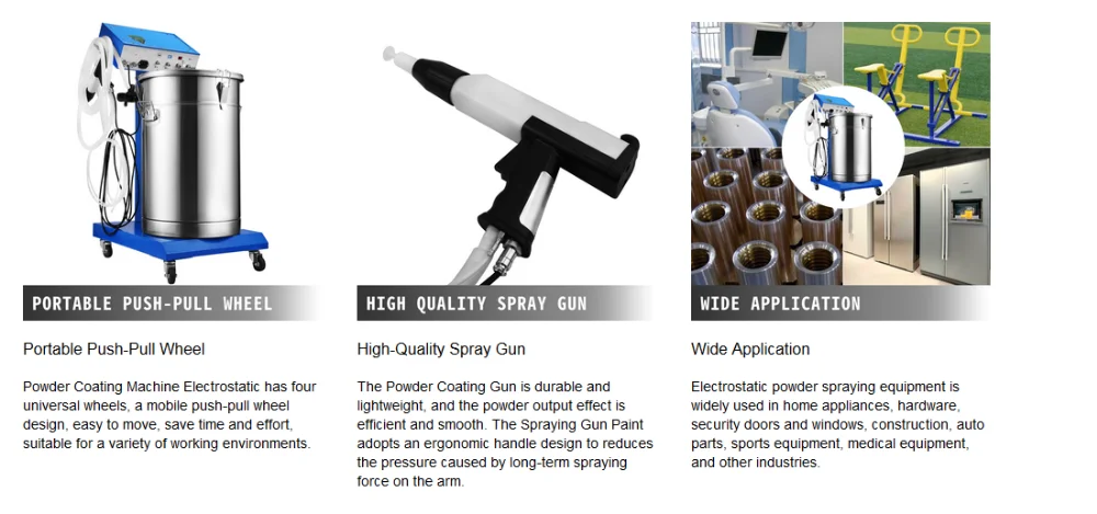 50w 45l Capacity Electrostatic Powder Coating Machine Spraying Gun Paint 450g Per Minute Wx 958 Powder Coating System Equipment Equipment Machine Aliexpress