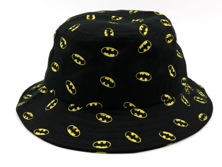 Детские Gorros черная Панама Sapka детские шапки для мальчиков и девочек Бэтмен-герой шапка Chapeau Bob Homme шляпа 52 см G048 - Color: photo color