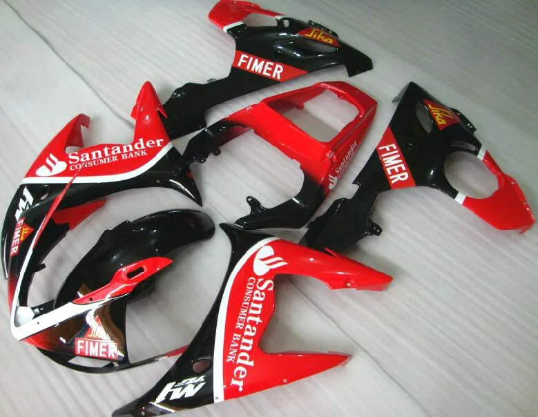 3 бесплатные подарки ABS обтекатель двигателя комплект подходит для YAMAHA YZF-R6 2003 2004 2005 R6 03 04 05 Полный обтекатели на заказ черный красный BR