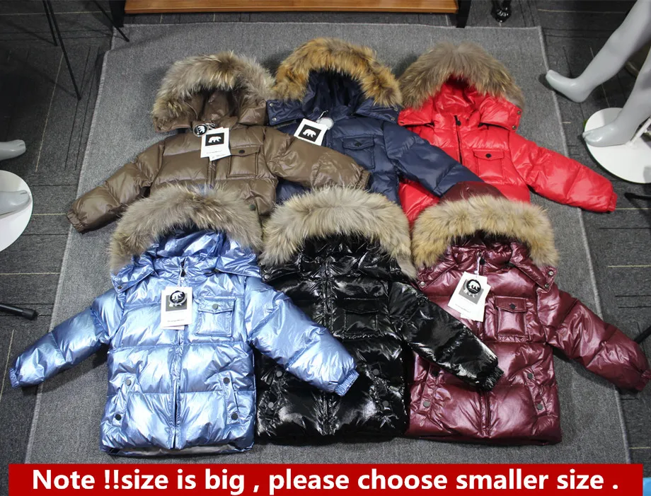 Orangemom Children's White Duck Down Jackets Kids' Outerwear Coats Girls and Boys' Clothing Brand