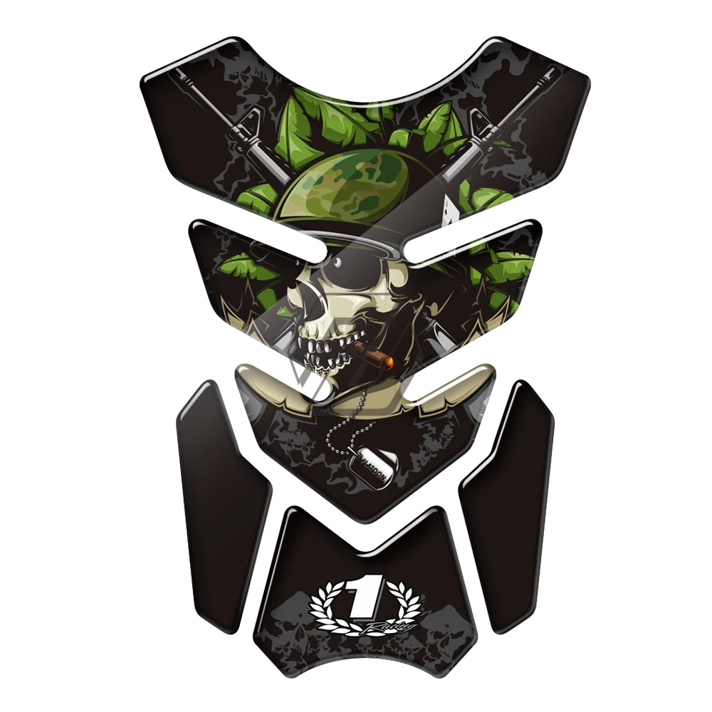 Motorcycle Gas Fuel Tank Pad Protector Decal Case 3D Resin for Honda Yamaha Suzuki Kawasaki Triumph Aprilia