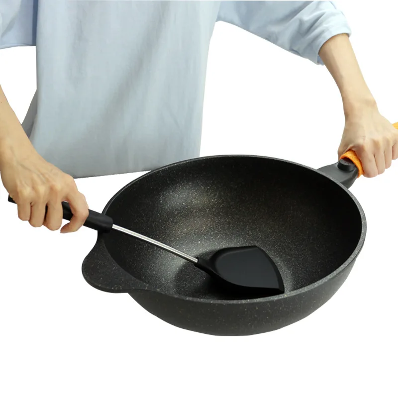 Gang Fight Edible Silicon High-temperature Resistant One-piece Non-stick Cooking Shovel Kitchen Spatula Chinese Shovel