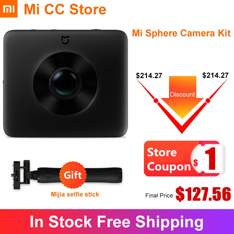 In Stock Xiaomi Mijia 360° Panoramic Camera 3.5K Video Recording Sphere Camera IP67 rating WiFi Bluetooth Mini Sport Camcorder|360° Video Camera| - AliExpress