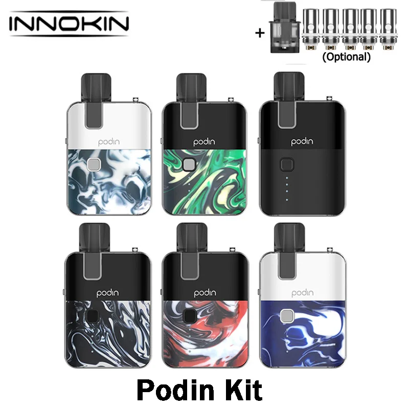 Оригинальный комплект Innokin Podin Pod с 800 мАч встроенной батареей 2 мл емкостью Ом