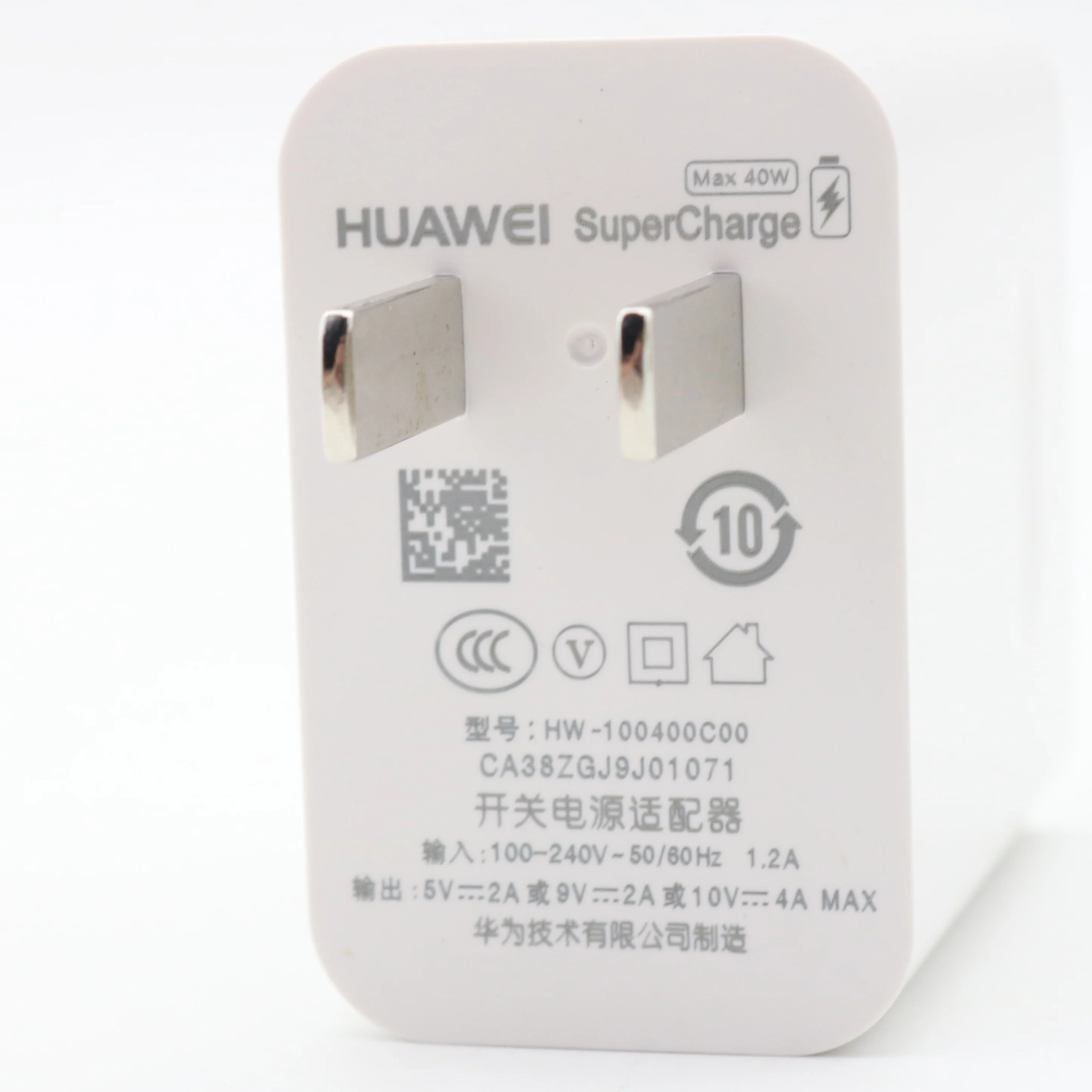 Оригинальное быстрое зарядное устройство Huawei 40 Вт Supercharge USB 10 в 4A адаптер 5A Type C