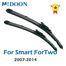 MIDOON silecek LHD ön cam silecek lastikleri akıllı ForTwo için W451 2007 - 2014 için ön cam ön cam ön cam 23