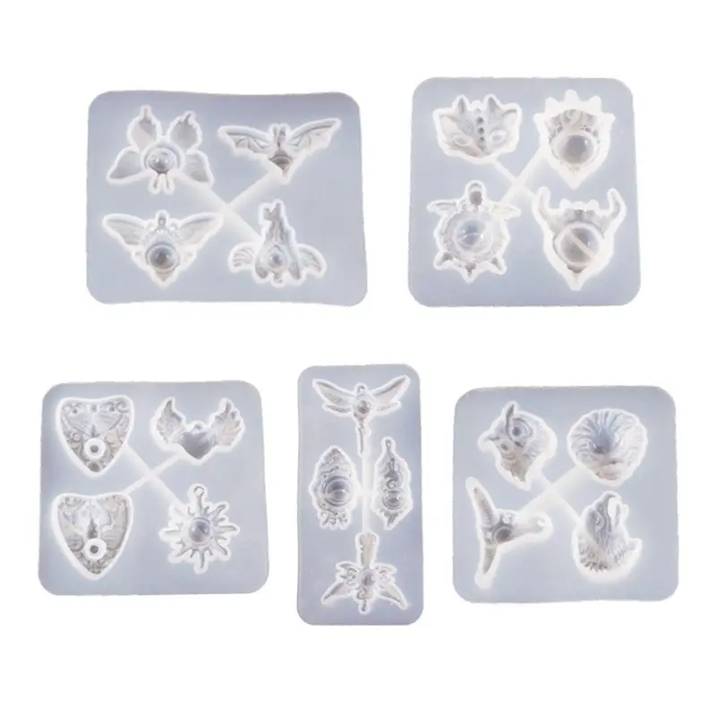 

Crystal Epoxy Resin Mold Devil Eye Pendant Casting Silicone Mould DIY Crafts Jewelry Making Tools