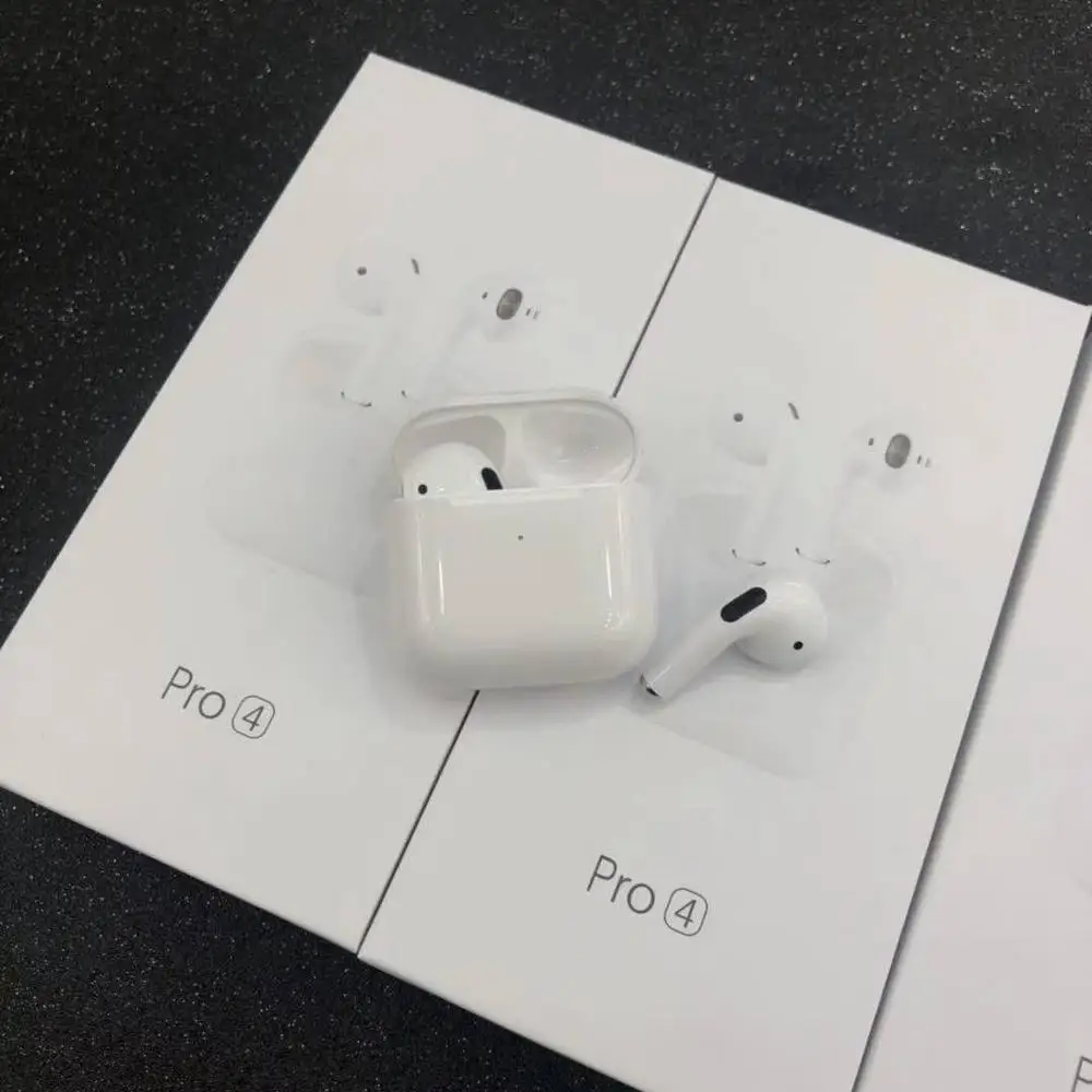 Mini Pro 4 TWS Support Rename GPS Stereo Bluetooth 5.0 Touch Headset Wireless Earphone Earbuds