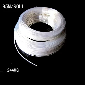 

free shipment 95M 24AWG FEP plated silver wire of 0.2 high-temperature wire computer power wire dupont wire