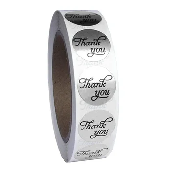 

Label Sticker Roll Round Foil Hand Made Portable Party Mini Wedding DIY Decoration Craft Thank You