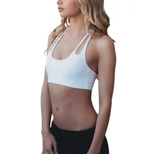 Women Sport Bra Breathable Yoga Bras Wire Free For Fitness Running Gym Vest Top Quick Dry Backless Comfortable Underwear
