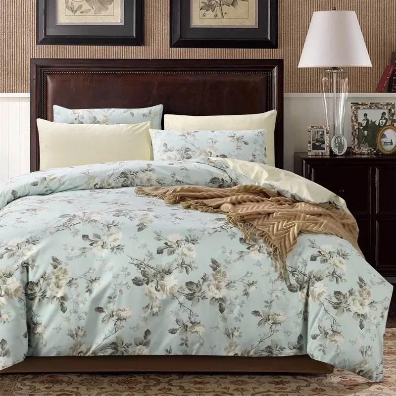 05 Египетский хлопок 600 TC AB напечатанный и сплошной цвет queen King size пододеяльник 220x240 см или 230x250 см 1 шт. на заказ - Цвет: 05