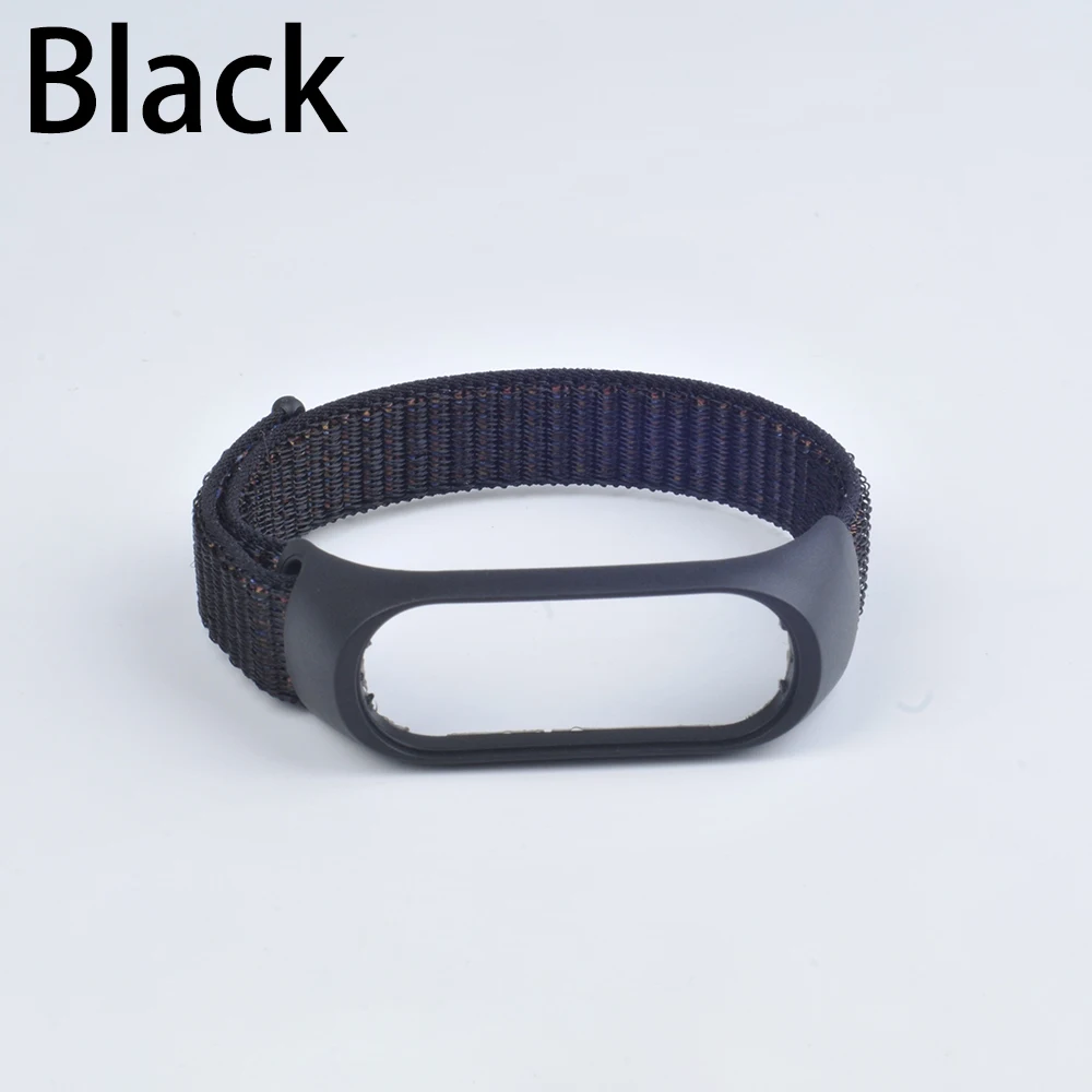 Браслет mi Band 4, мягкий нейлоновый ремешок для Xiaomi mi, ремешок для браслета 4/3, ремешок для браслета mi Band 4 3, сменные смарт-Аксессуары - Цвет: Black