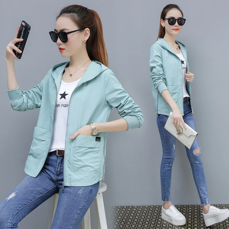 

Figure Rong-Style Jacket Women's Spring And Autumn New Style Casual Versatile Hooded Baseball Uniform Black And White with Patte