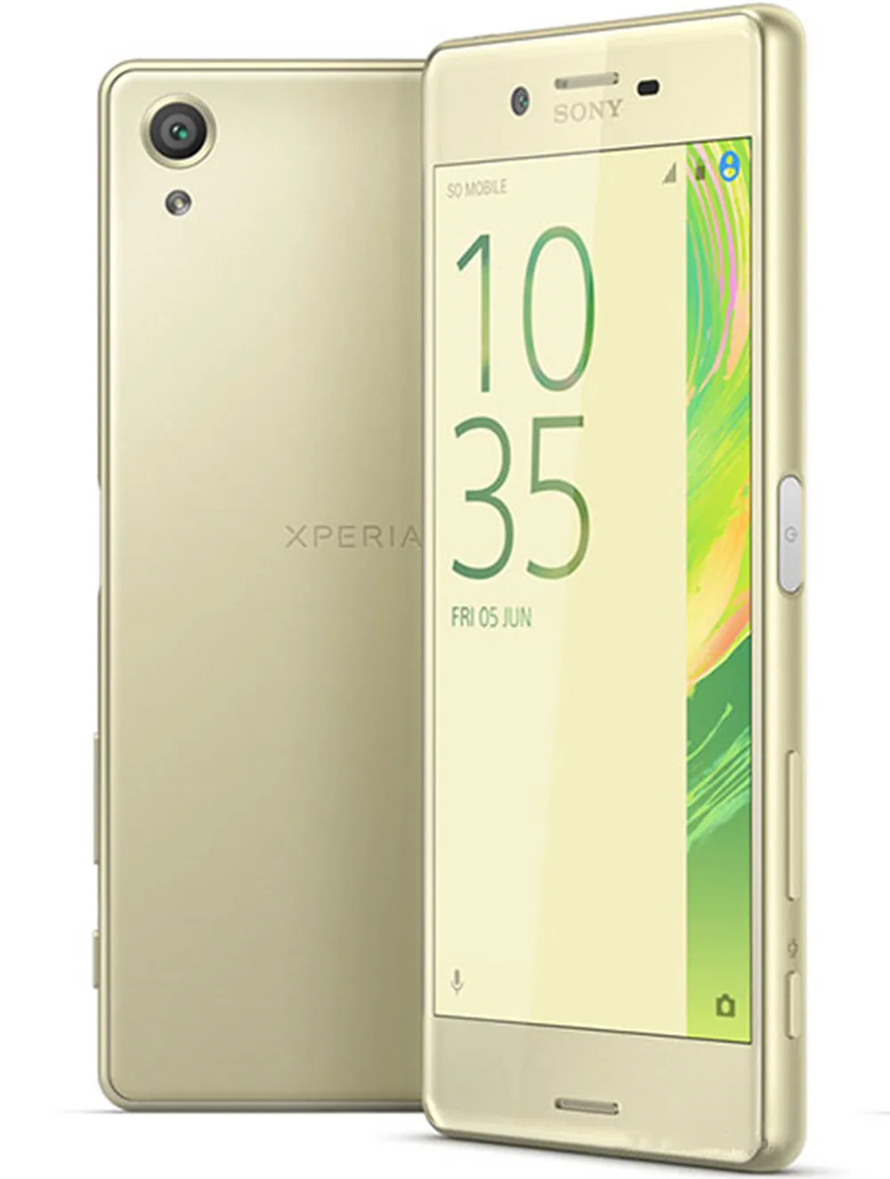 Разблокированный мобильный телефон sony Xperia X F5121 с одной sim-картой 4G LTE Android Hexa Core ram 3 ГБ rom 32 Гб 5,0 дюйма - Цвет: Lime Gold